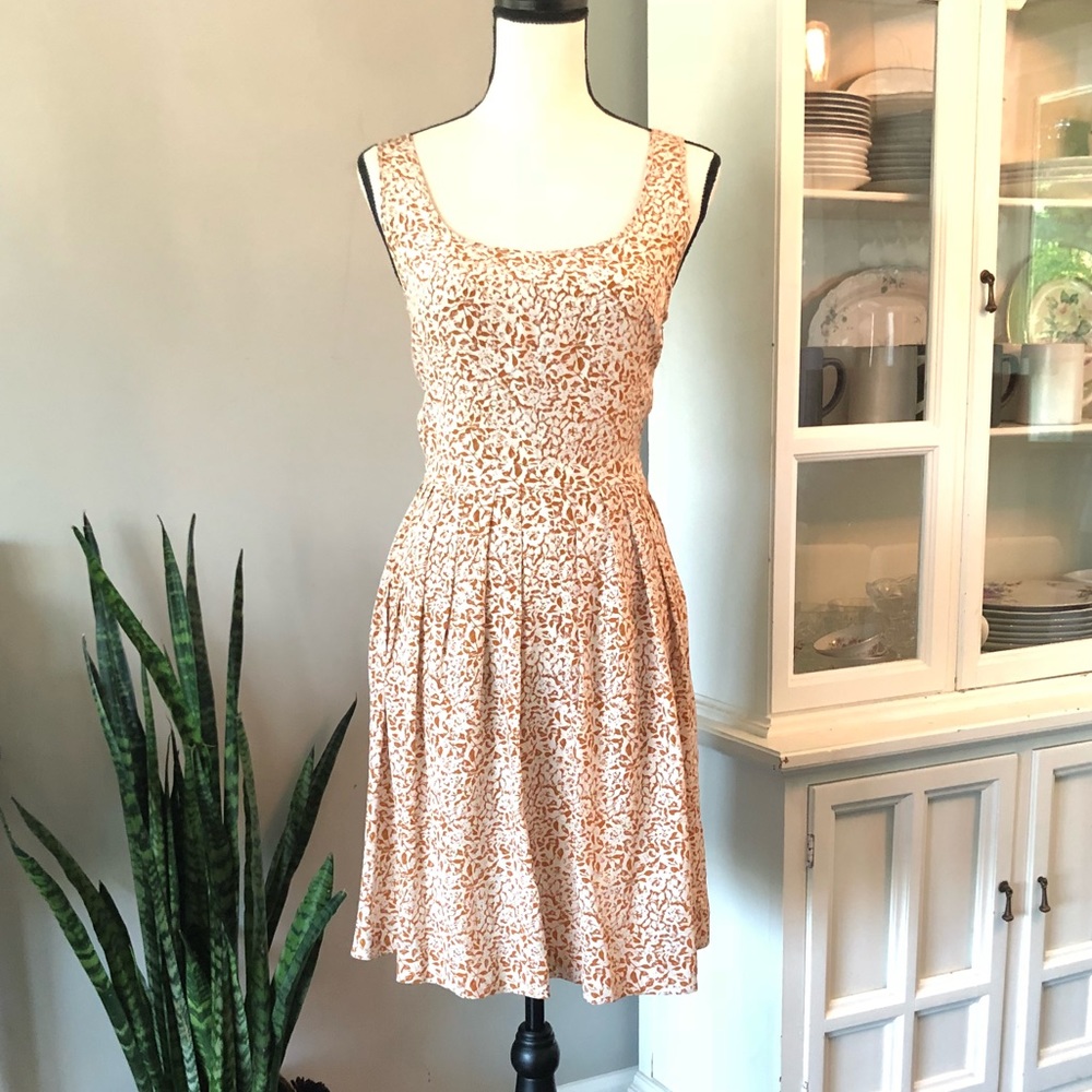 CLUB MONACO Silk open back dress